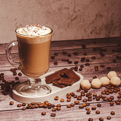 Marzipan milk coffee