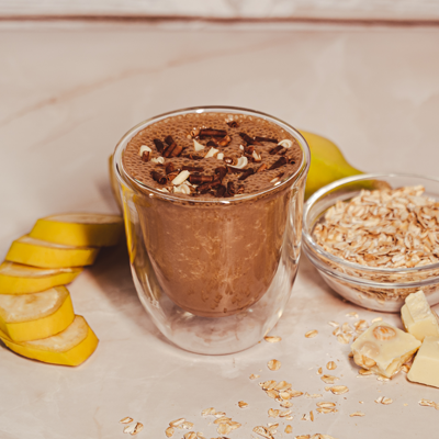 Coffee Smoothie with Banana and Oats