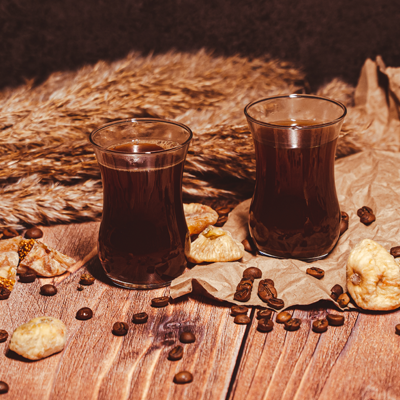 English coffee with figs