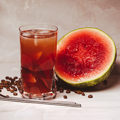 Morning freshness Coffee with watermelon