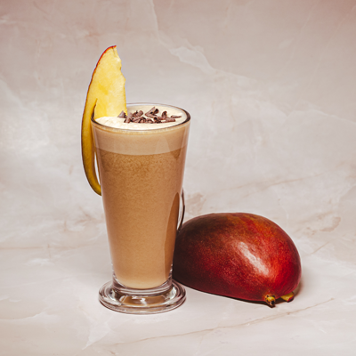 Mango mousse coffee