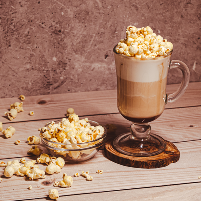 Caramel Popcorn Coffee Drink
