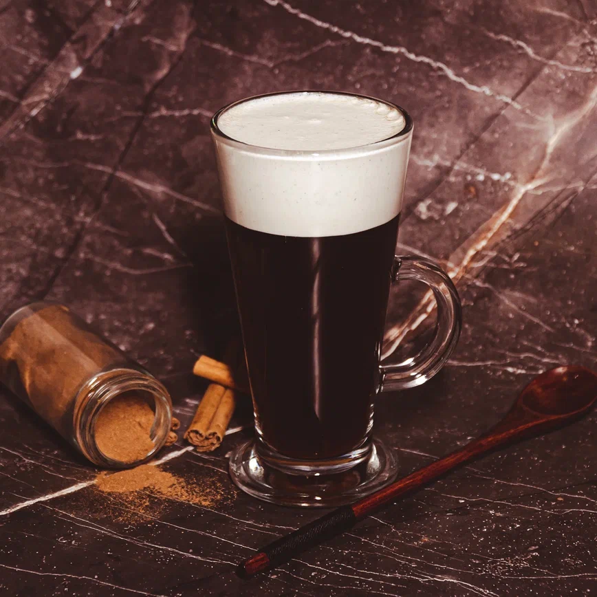 Mexican Coffee with Chocolate Syrup