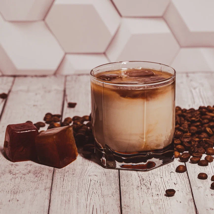 Refreshing Iced Mocha Coffee Drink