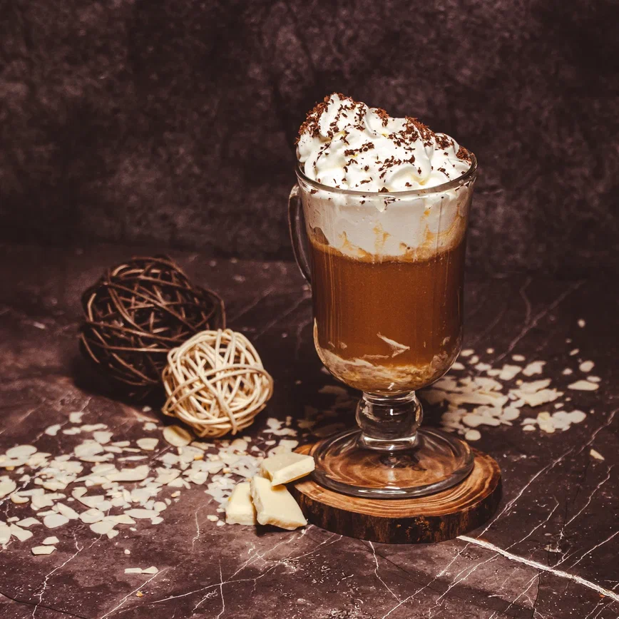 White Chocolate Coffee with Brandy