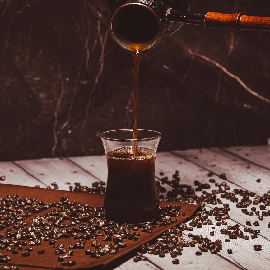 Invigorating spiced rum coffee