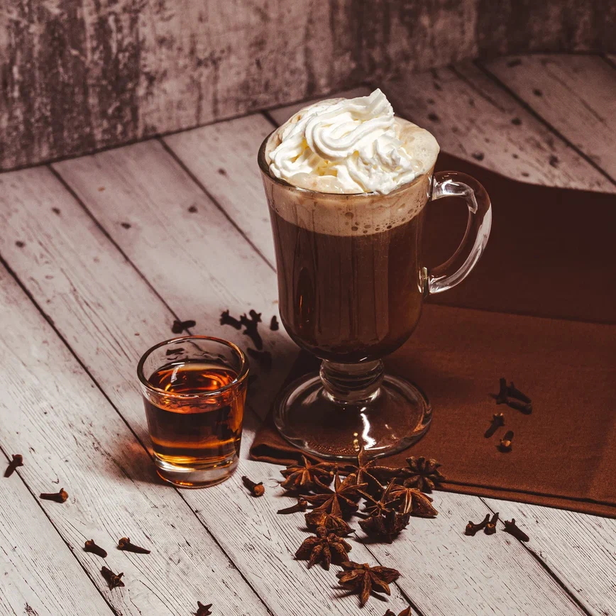Jamaican rum coffee