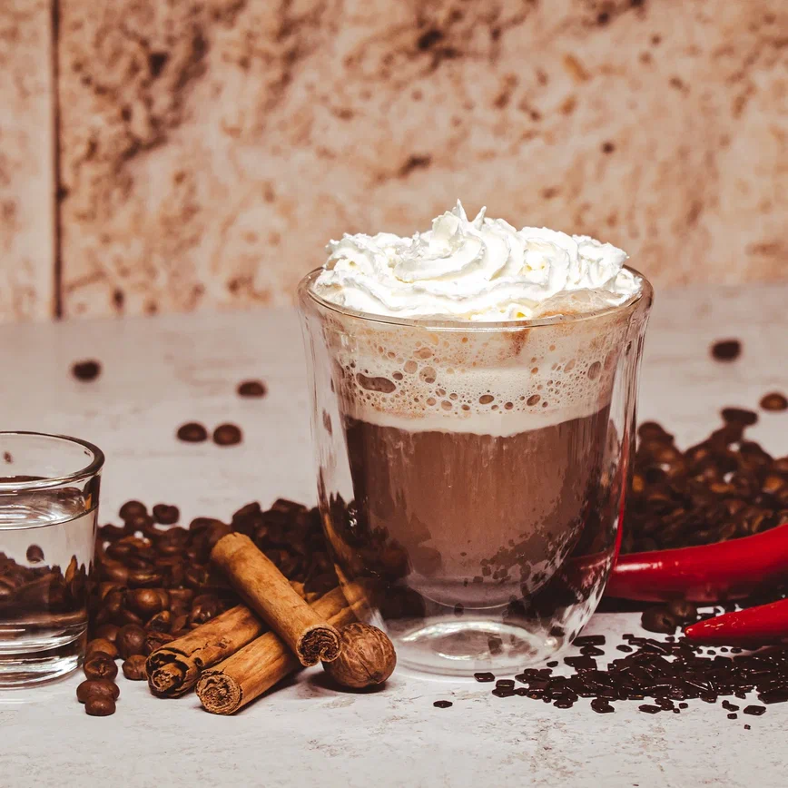 Mexican coffee with tequila