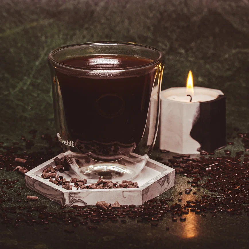 Latte with hot chocolate