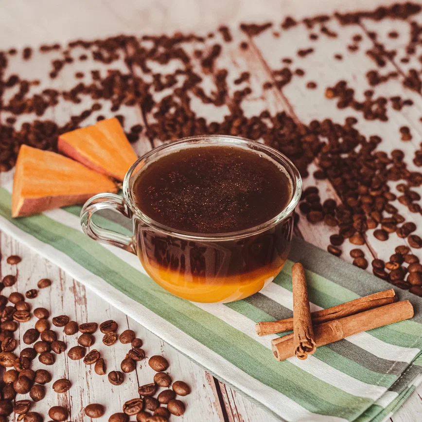 Honey coffee with sweet potato
