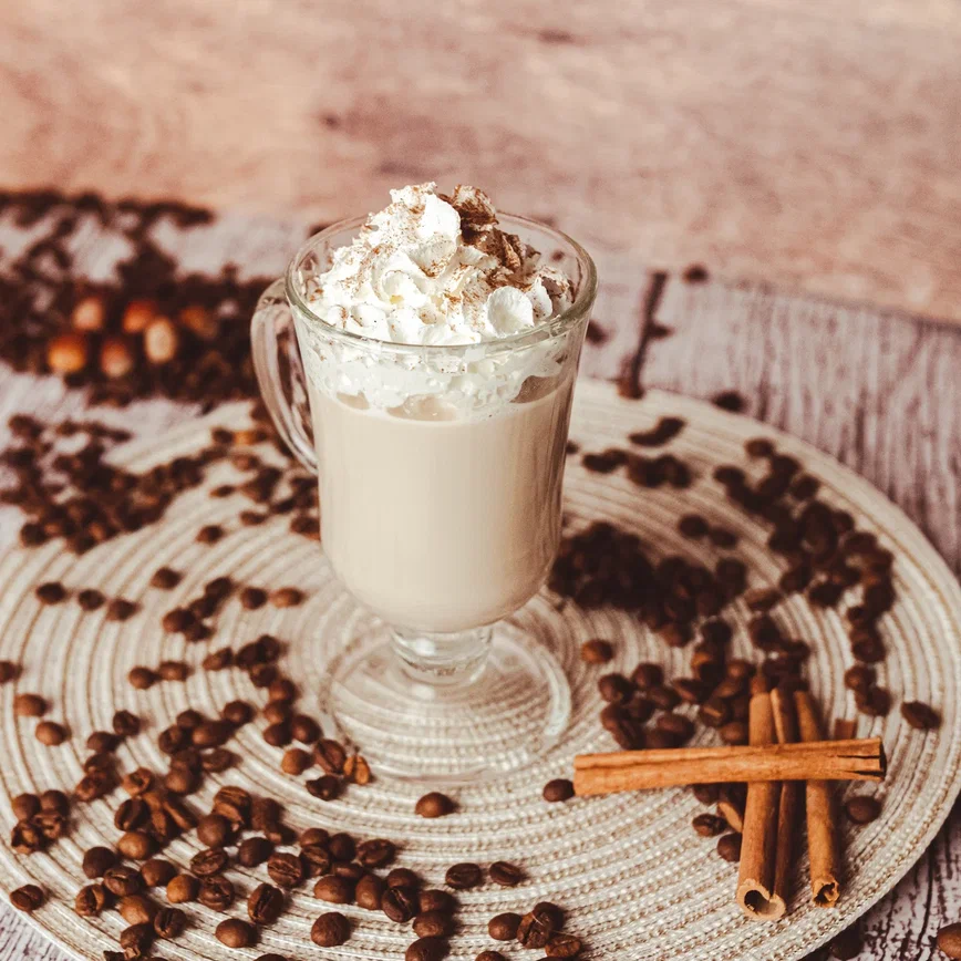 Coffee with chestnut syrup